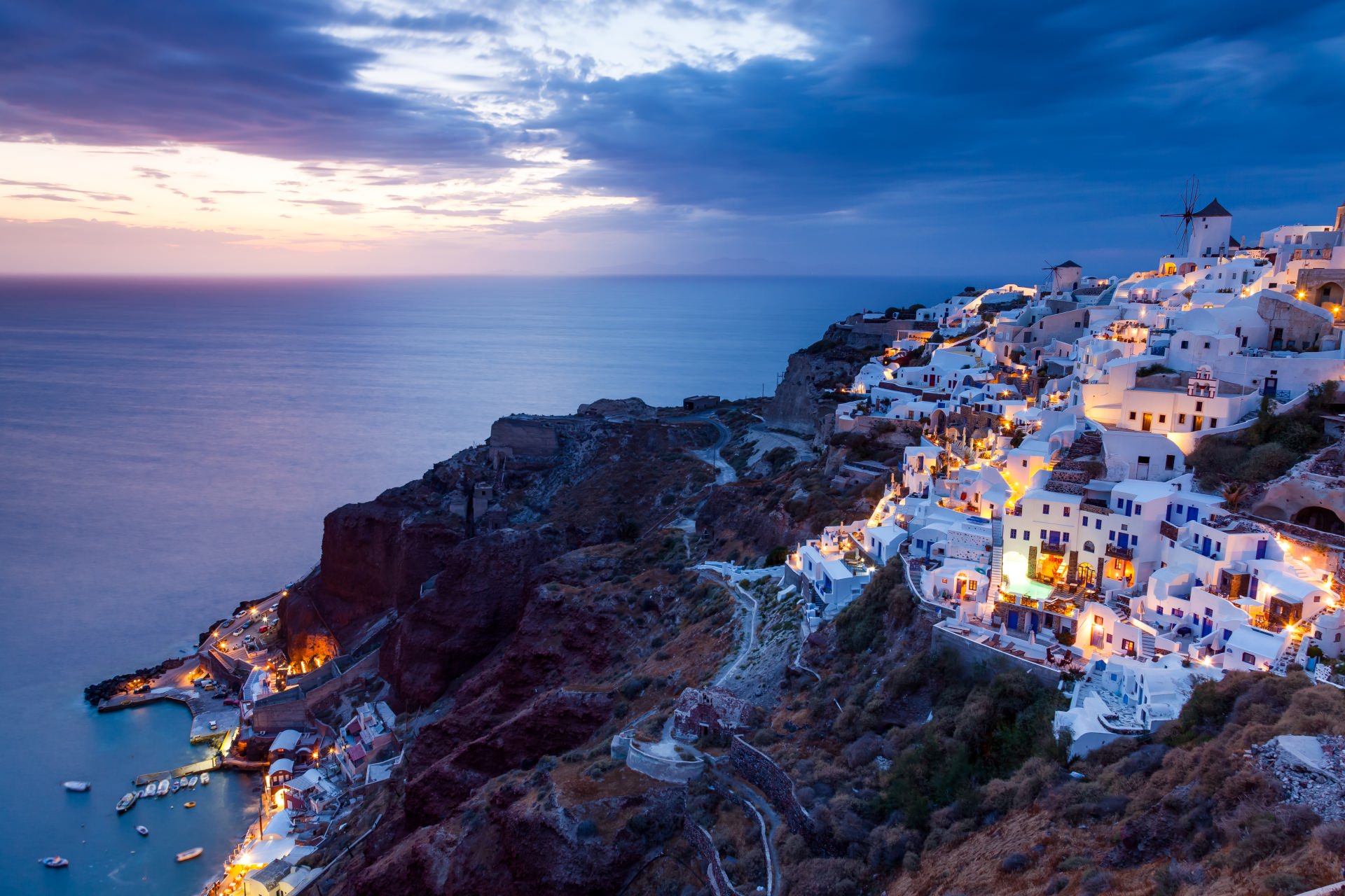 Oia view by night
